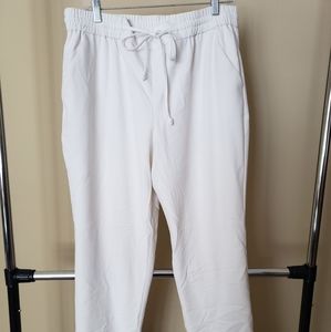 NY&Co White Dressy Joggers